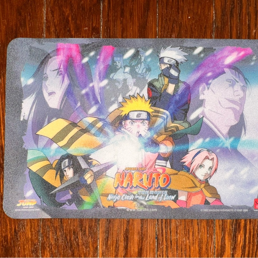 Naruto the Movie: Ninja Clash in the Land of Snow card game Small mousepad 2004